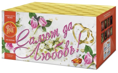 Салют да любовь Батарея салютов купить в Жукове | zhukov.salutsklad.ru