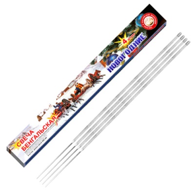 Новогодние 400-4 мм. Бенгальские огни купить в Жукове | zhukov.salutsklad.ru