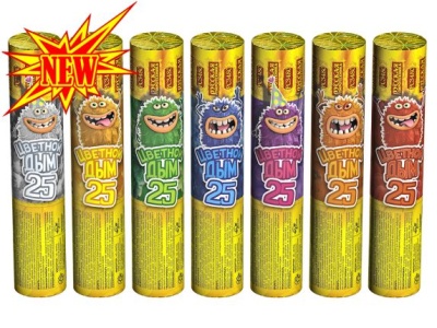 Цветной дым 25 Цветной дым купить в Жукове | zhukov.salutsklad.ru