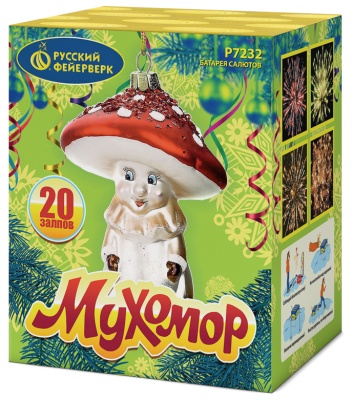 Мухомор Батарея салютов купить в Жукове | zhukov.salutsklad.ru